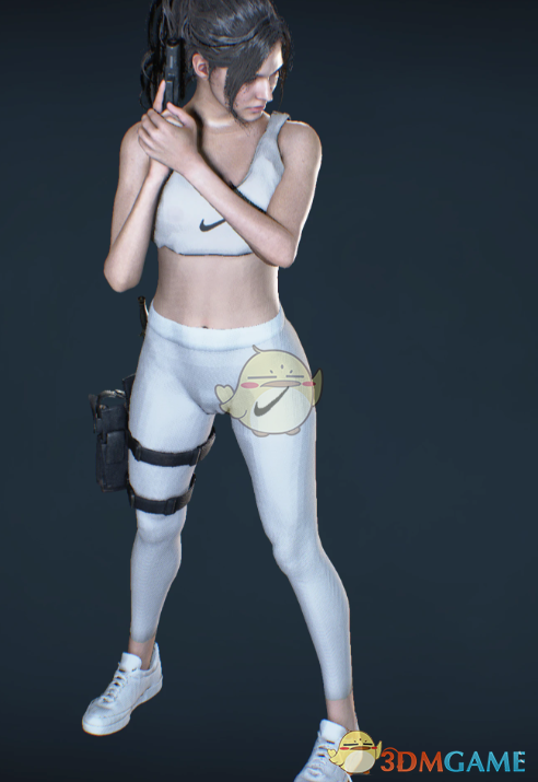 《生化危机3：重制版》吉尔运动女孩透明套装MOD（白色款）
