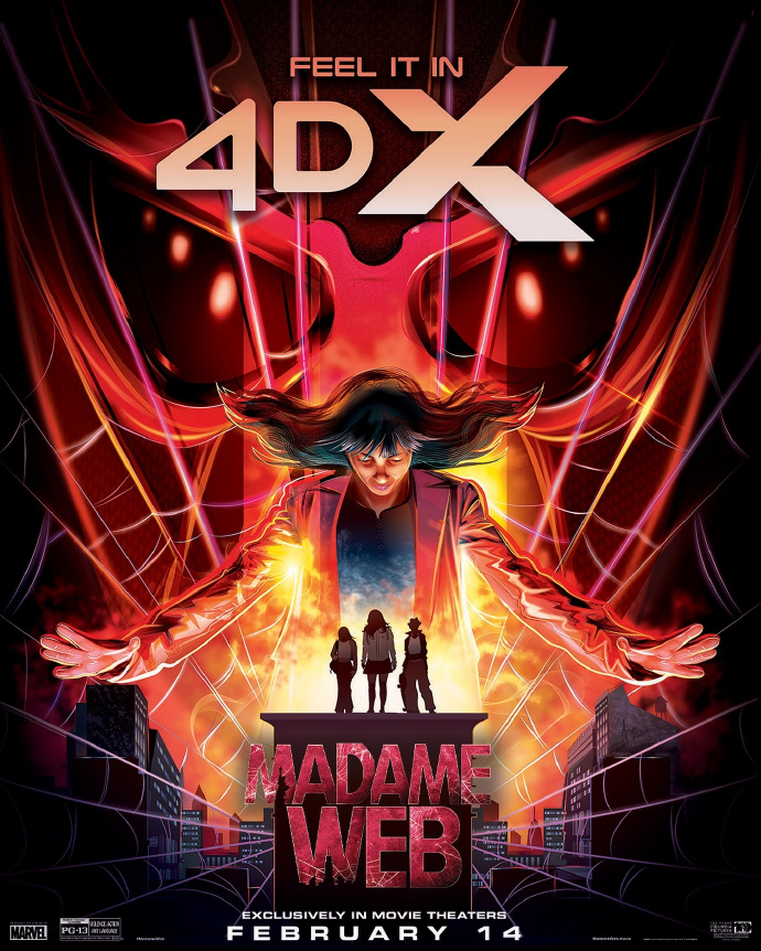 《蜘蛛夫人：超感觉醒》曝光IMAX和4DX海报