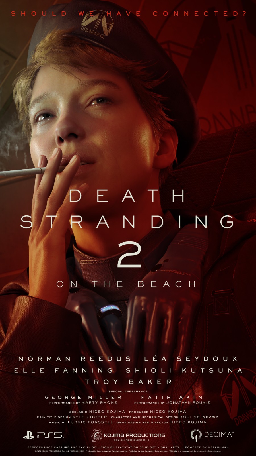 《死亡搁浅2》公开角色海报 还有更多角色尚未公布