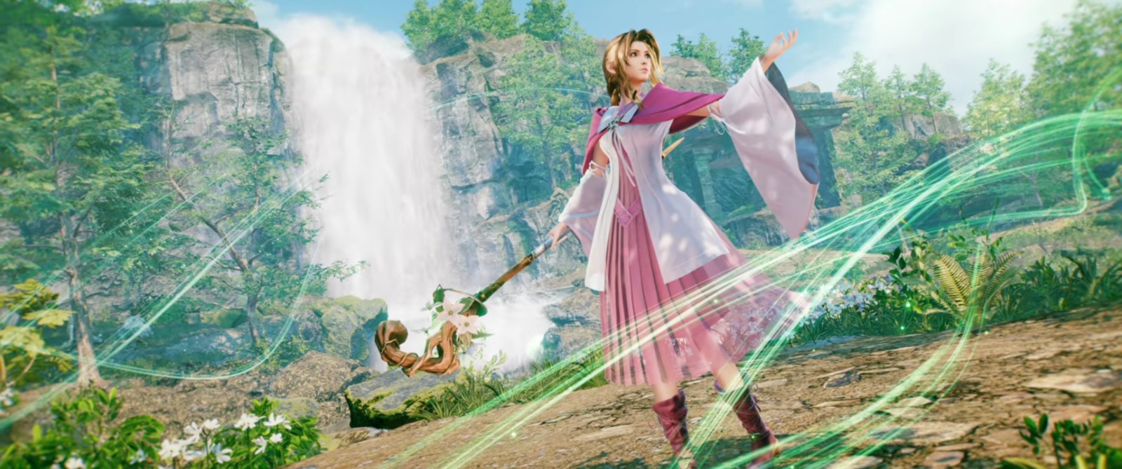 《最终幻想7：永恒危机》爱丽丝新服装 粉色礼裙诱人