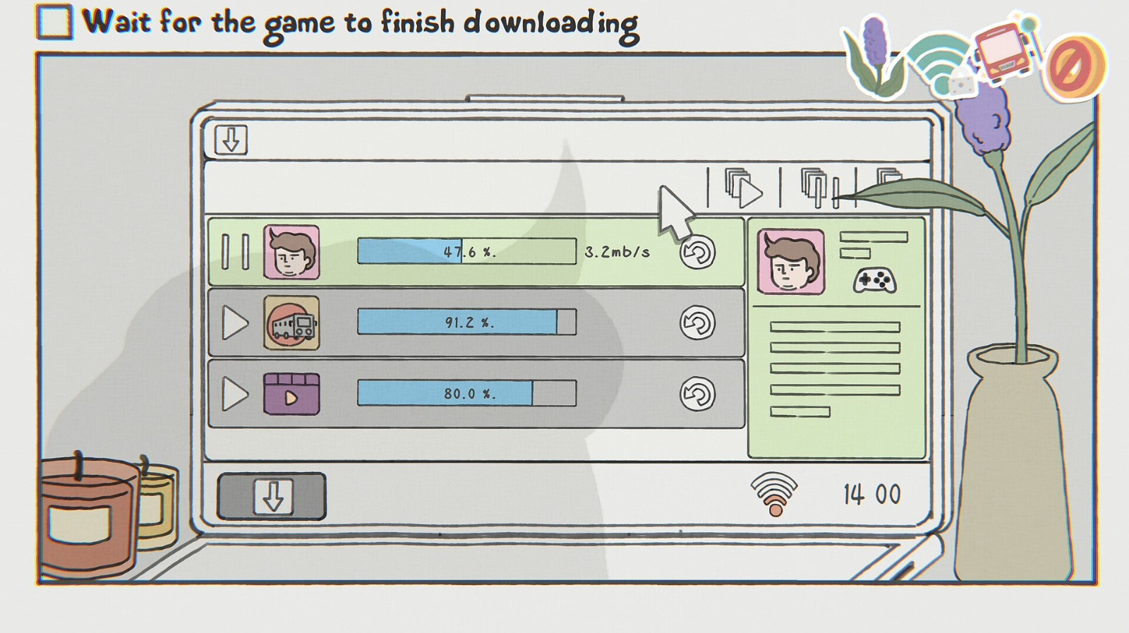 《While Waiting》Steam页面 发售日期待定