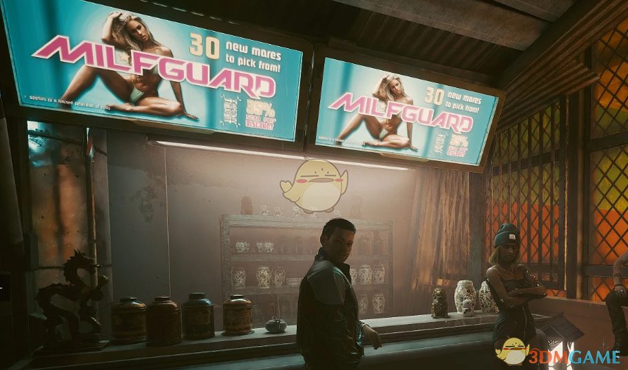 《赛博朋克2077》更性感的自动售货机和广告牌MOD
