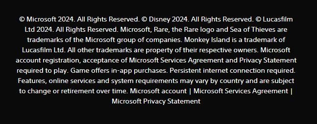 PS5版《盗贼之海》需要玩家注册关联微软账户才能游玩