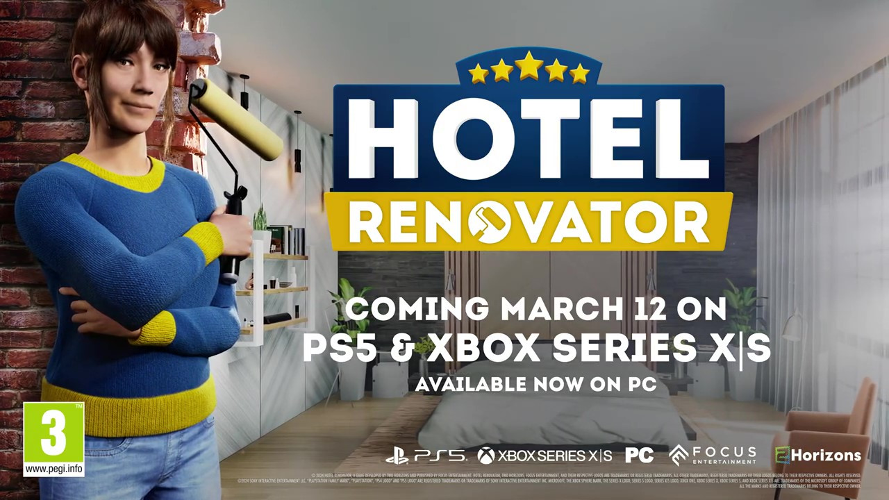 模拟经营游戏《酒店装修大师》主机发售日预告 3月12日上线