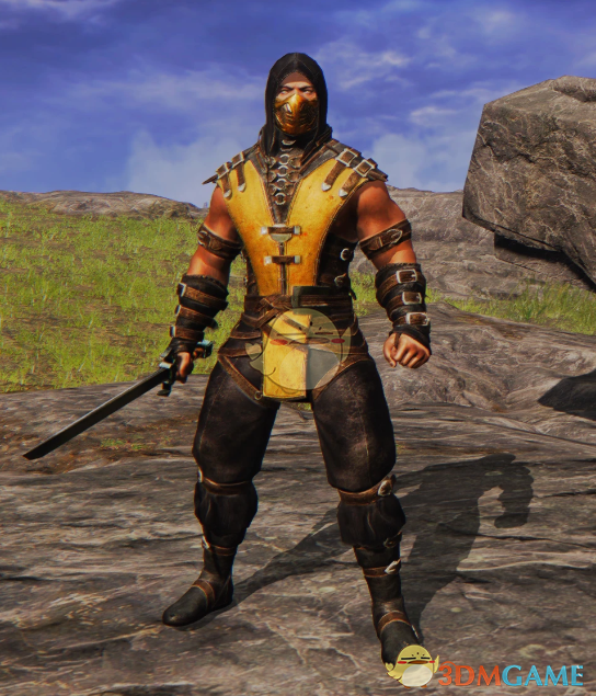 《艾尔登法环》扮演真人快打蝎子MOD