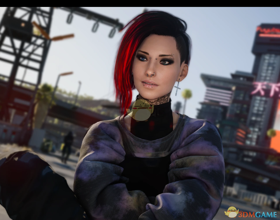 《赛博朋克2077》性感短款软铠毛衣MOD