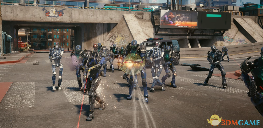 《赛博朋克2077》机械战警机器人取代大多数警察MOD