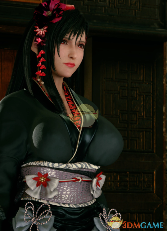 《最终幻想7：重制版》更加丰满曲线玲珑的蒂法MOD