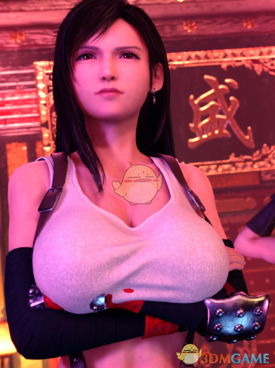 《最终幻想7：重制版》更加丰满曲线玲珑的蒂法MOD