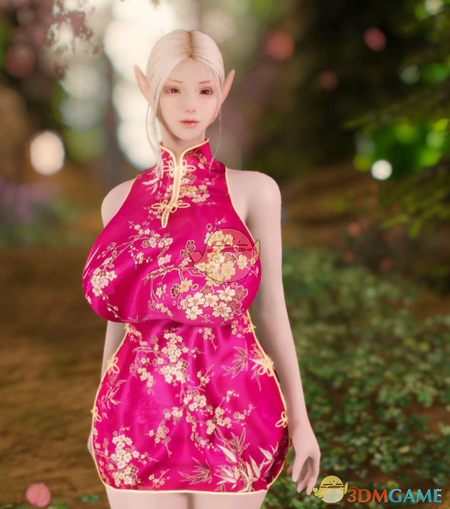 《上古卷轴5：天际重制版》鲜花花蕊旗袍包MOD