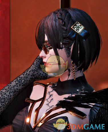 《赛博朋克2077》尼尔轮回希娜发型与曲针发饰MOD