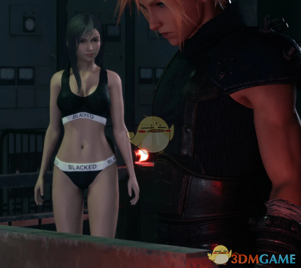 《最终幻想7：重制版》蒂法黑白运动文胸和内裤MOD