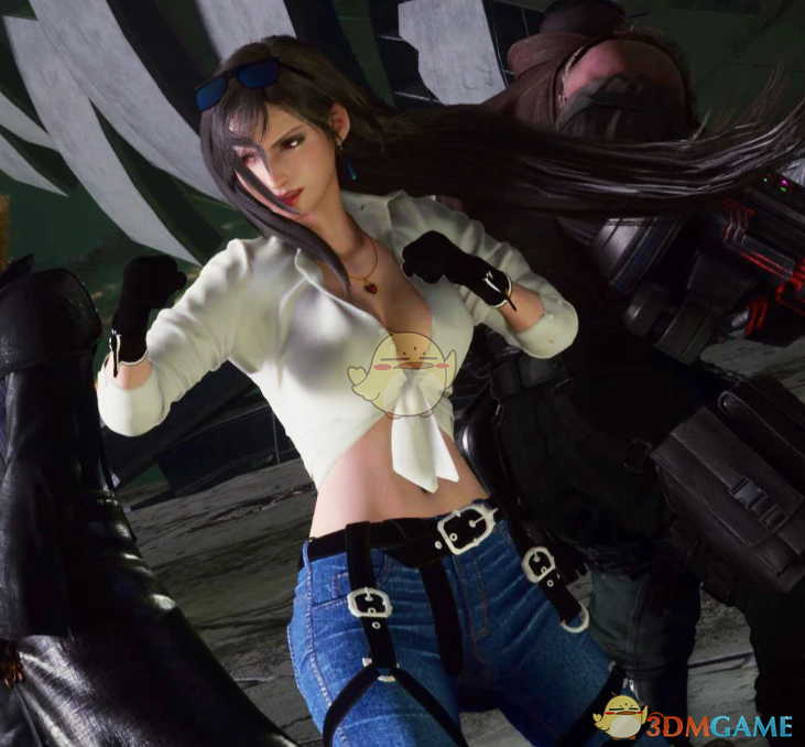 《最终幻想7：重制版》蒂法时尚性感牛仔套装MOD
