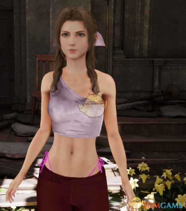 《最终幻想7：重制版》爱丽丝休闲露脐常服MOD