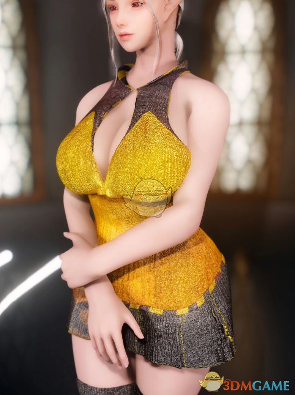 《上古卷轴5：天际重制版》薄荷连衣裙MOD