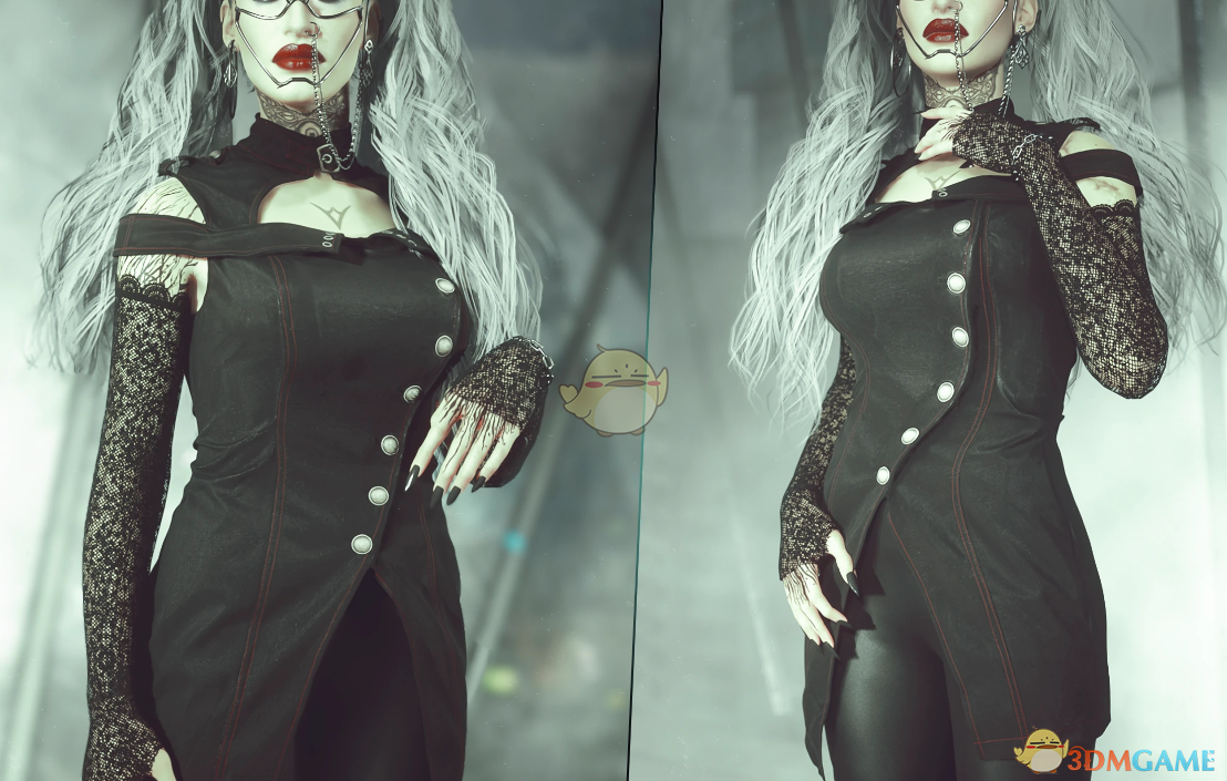 《赛博朋克2077》诺拉优雅皮革套装MOD