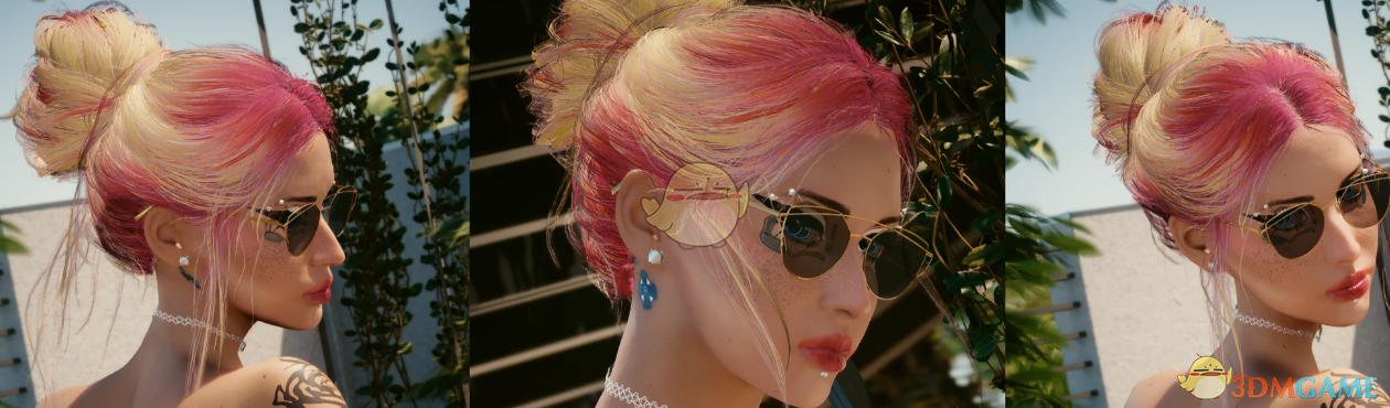 《赛博朋克2077》茶杯仙女圣骑士高发髻MOD