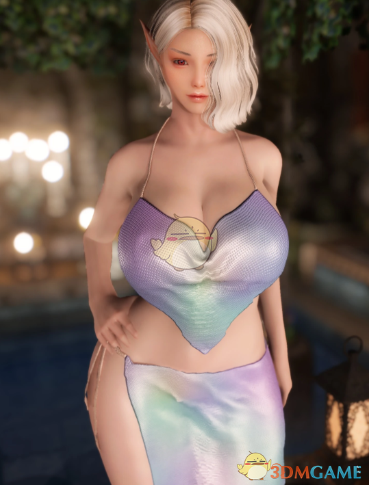 《上古卷轴5：天际重制版》缇娜金属连衣裙MOD