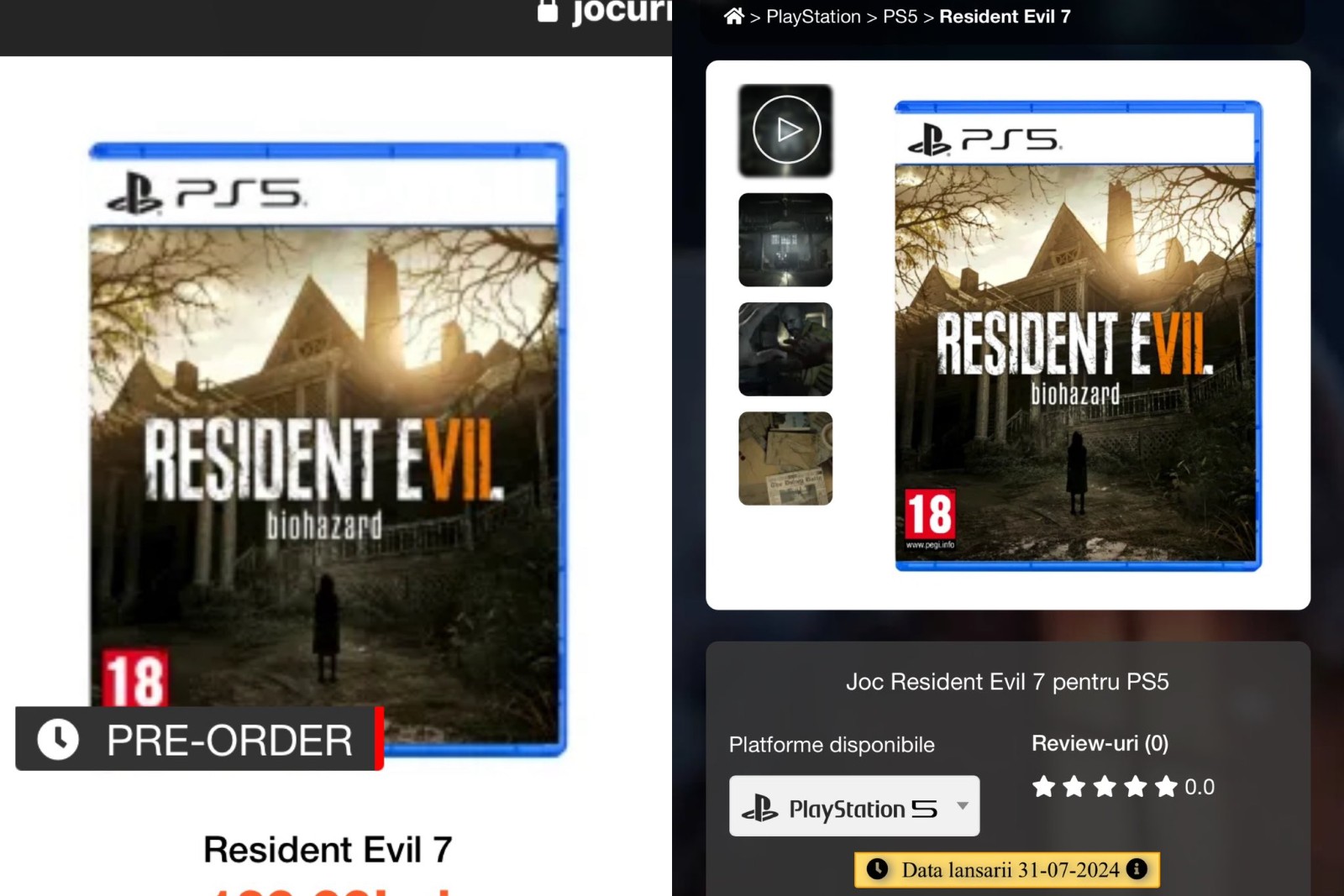 零售商泄露：《生化危机2》等游戏或将推出PS5实体版