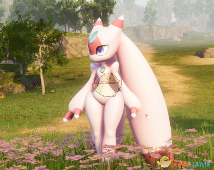 《幻兽帕鲁》秘斯媞雅粉红棉花糖纹理MOD