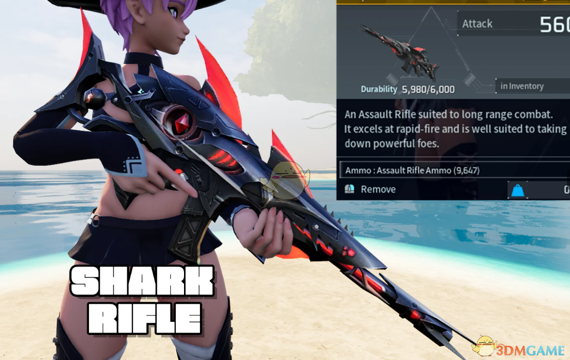 《幻兽帕鲁》血阳巨齿鲨自动步枪MOD