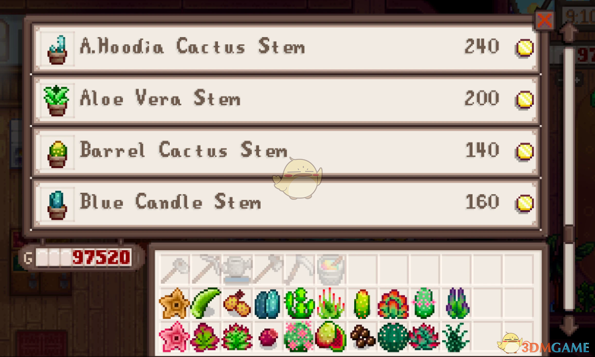 《星露谷物语》添加20款多肉植物和仙人掌作物MOD