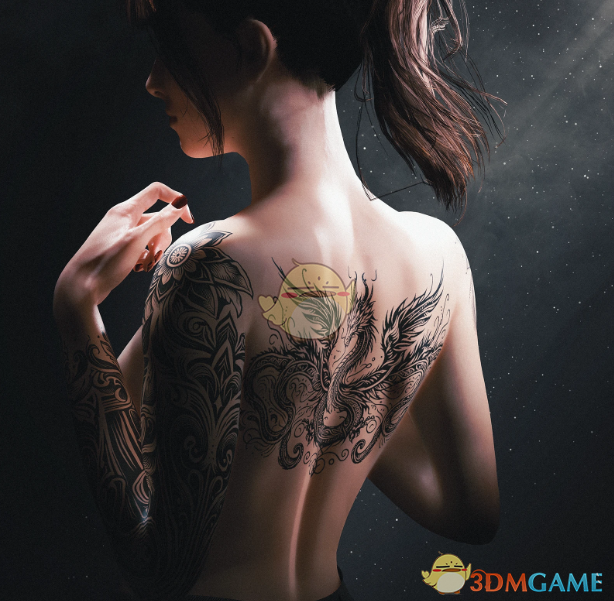 《赛博朋克2077》云墨妖龙纹身MOD