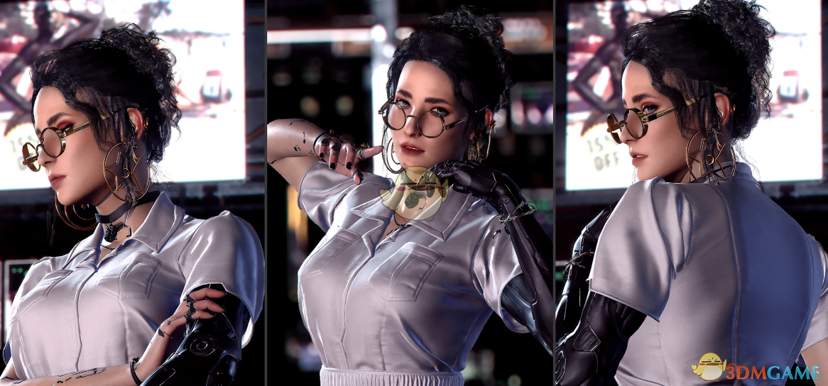 《赛博朋克2077》BE卷曲发髻包MOD