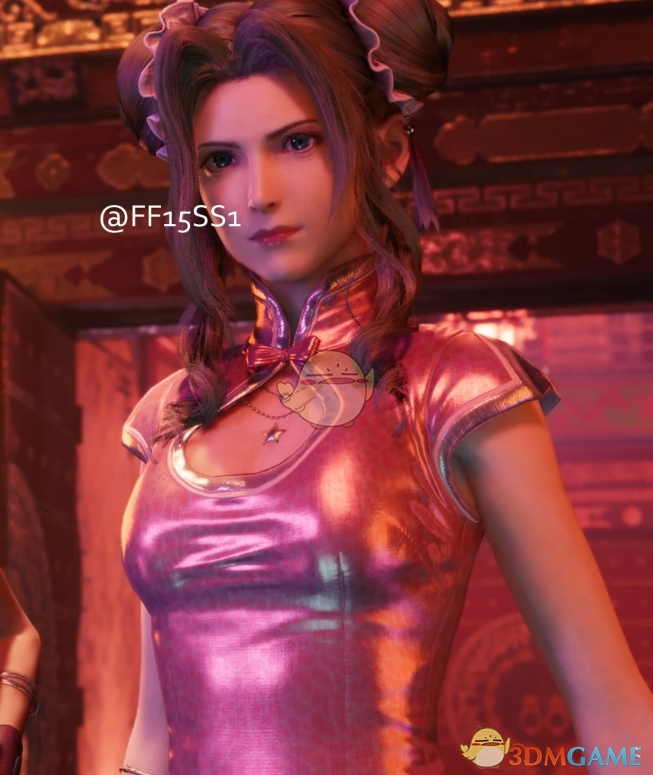 《最终幻想7：重制版》爱丽丝性感粉红国风旗袍MOD