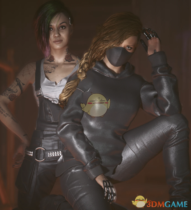 《赛博朋克2077》PP可爱女孩姿势包MOD