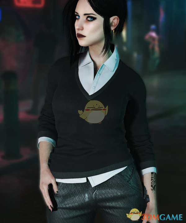 《赛博朋克2077》FV学生风毛衣MOD