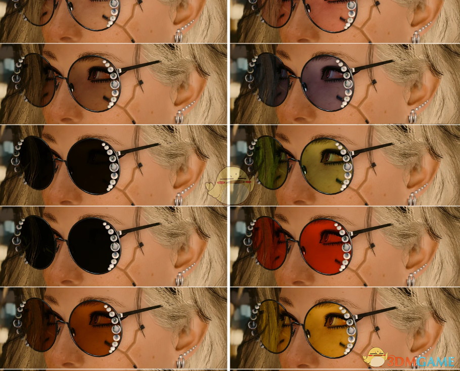 《赛博朋克2077》时尚圆形眼镜MOD