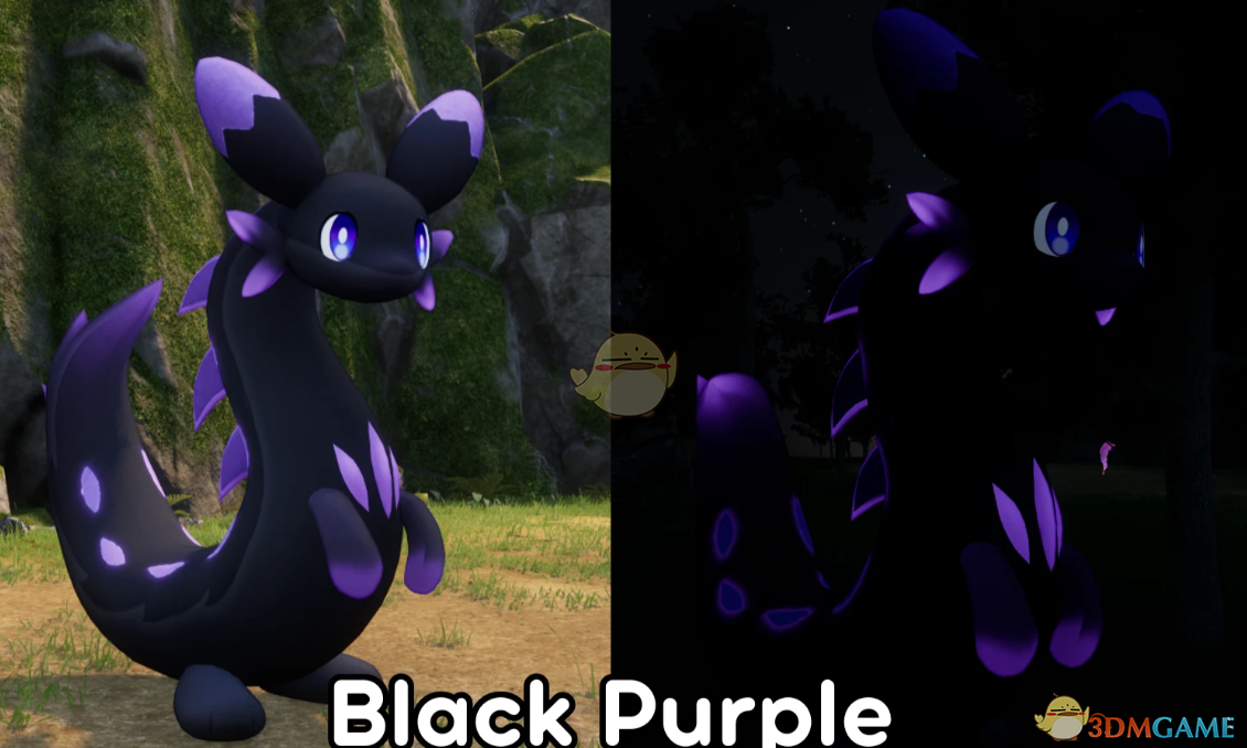 《幻兽帕鲁》疾旋鼬暗紫魅影发光纹理MOD