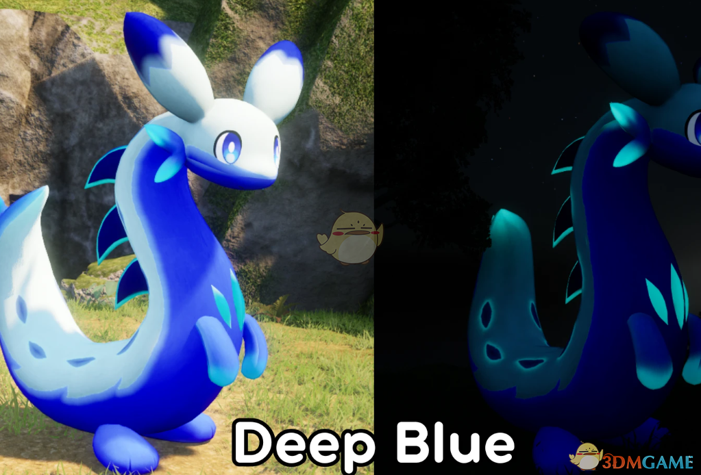 《幻兽帕鲁》疾旋鼬深蓝发光纹理MOD