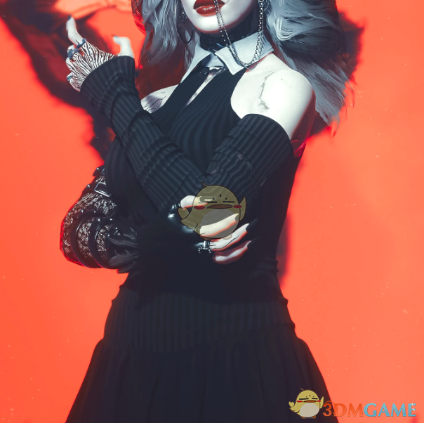 《赛博朋克2077》DXV哥特格纹连衣裙MOD