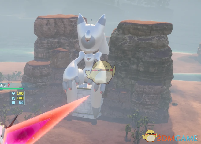 《幻兽帕鲁》沙漠阿努比斯法老雕像替换为秘斯媞雅MOD