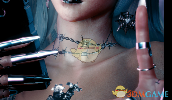 《赛博朋克2077》圣耀颈部纹身MOD