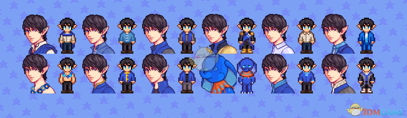 《星露谷物语》艾默里克季节性服装MOD