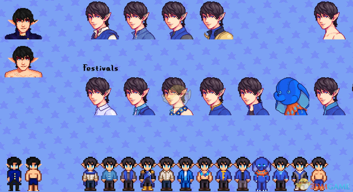 《星露谷物语》艾默里克季节性服装MOD