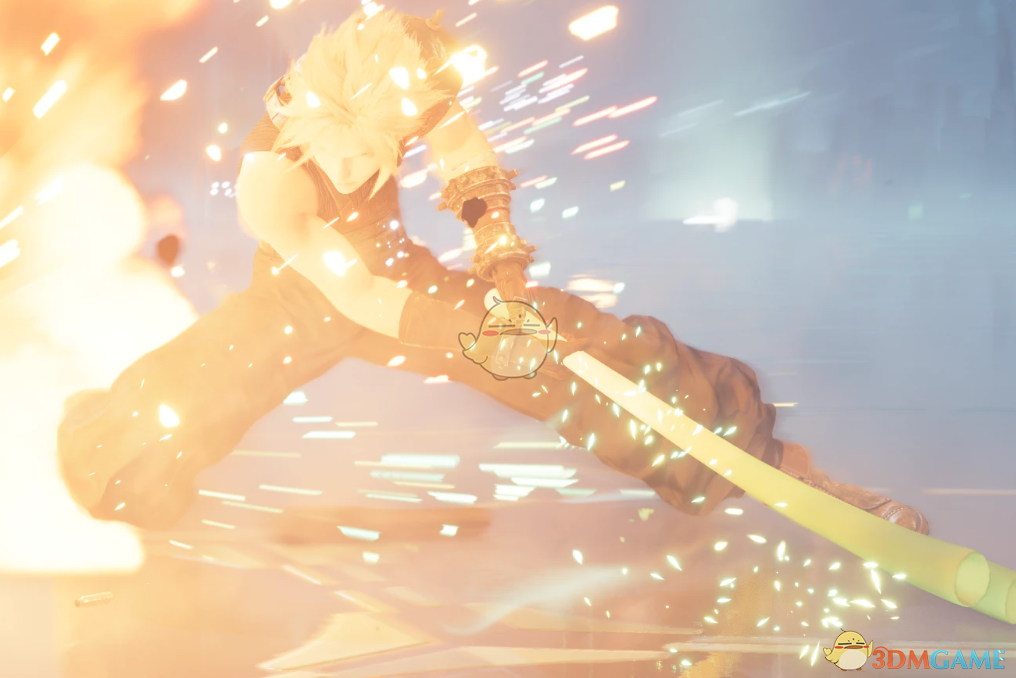 《最终幻想7：重制版》逆天的大葱之剑MOD