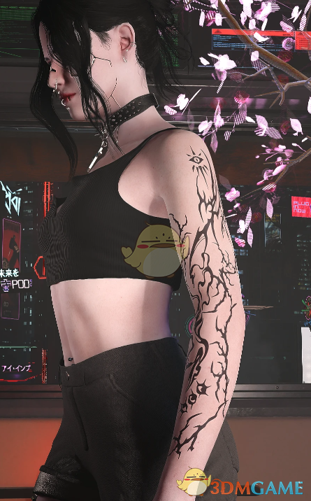 《赛博朋克2077》魅之影纹身MOD