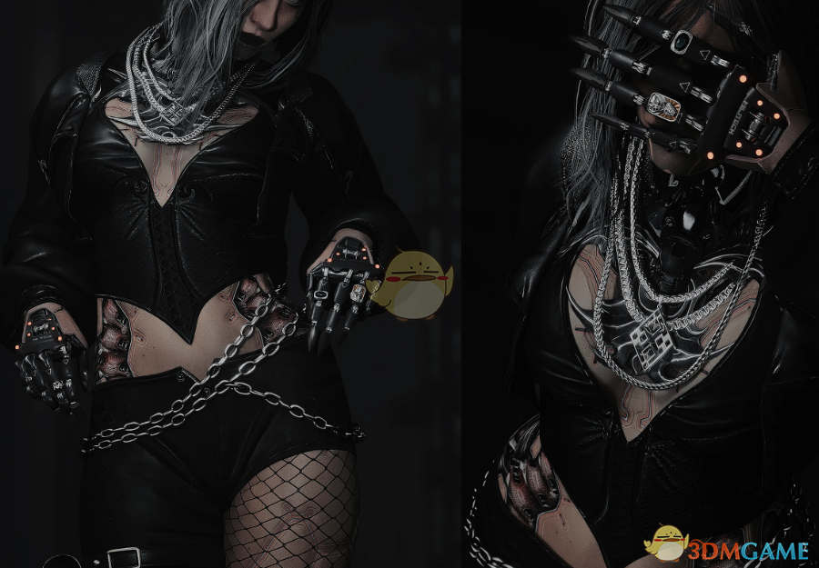 《赛博朋克2077》VG哥特萝莉风服饰MOD