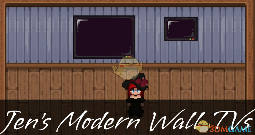 《星露谷物语》添加两种现代壁挂式电视MOD