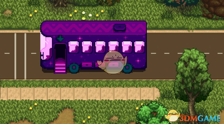 《星露谷物语》季节性变化的巴士MOD