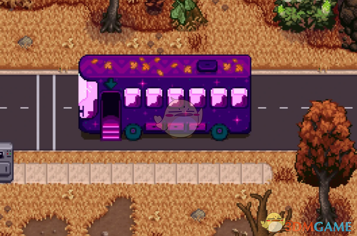 《星露谷物语》季节性变化的巴士MOD