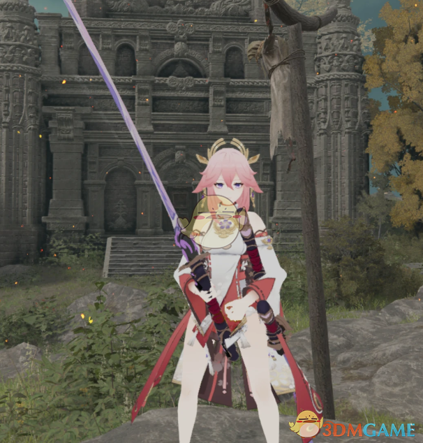 《艾尔登法环》扮演原神八重神子MOD