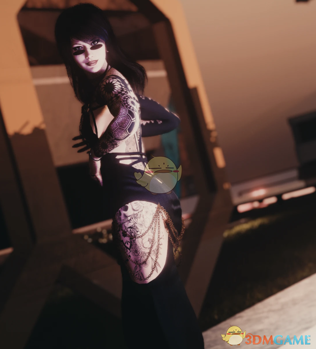 《赛博朋克2077》链条女郎连衣裙MOD