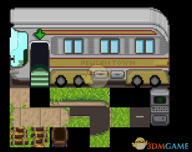 《星露谷物语》辐射风格的巴士模型MOD