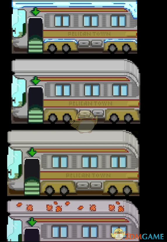 《星露谷物语》辐射风格的巴士模型MOD