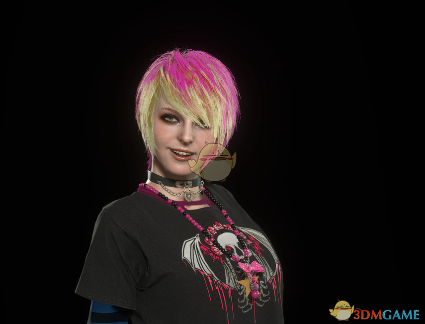 《生化危机4：重制版》阿什莉休闲头发倒置颜色MOD